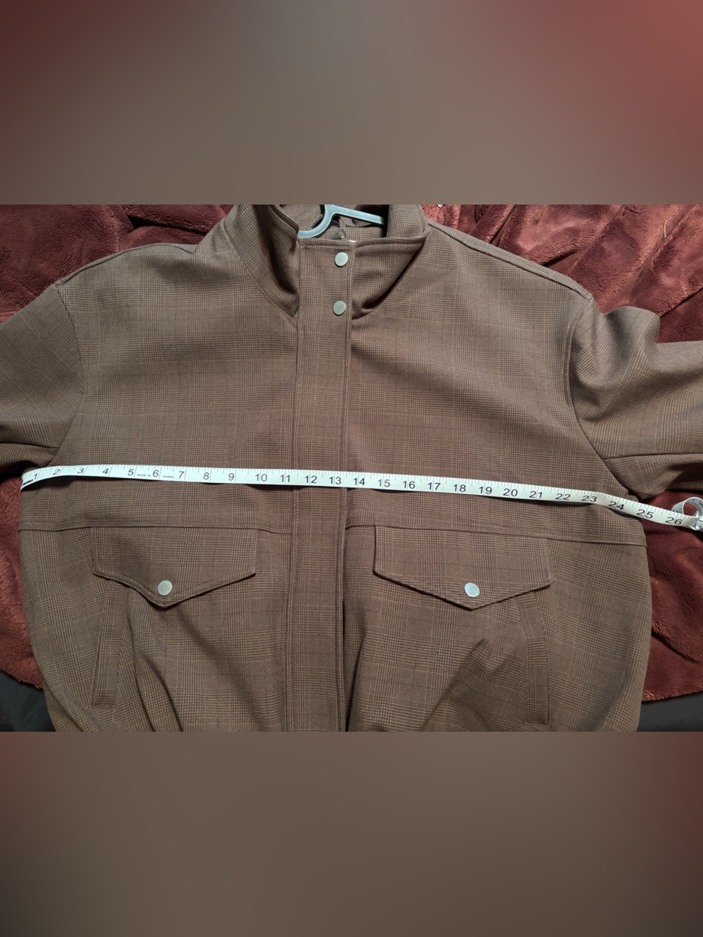 Brown Funnel Neck Jacket - Picture 6 of 7
